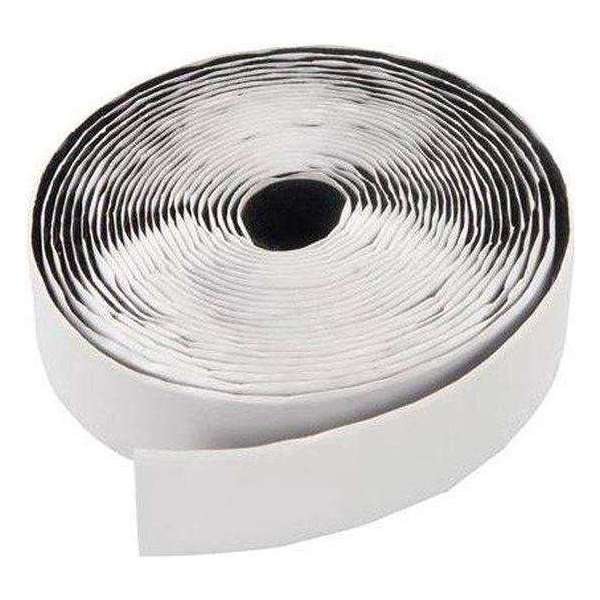Zelfklevend klittenband of velcro wit breedte 5 cm en lengte 5 meter. Set Lusband + Haakband. Zelfklevend klittenband of velcro wit breedte 5 cm en lengte 5 meter. Set Lusband + Haakband.