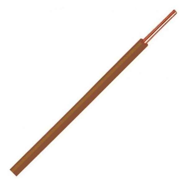 20 meter Elektrofix VD -draad met koperen kern en bruine mantel, 2.5mm 20 meter Elektrofix VD -draad met koperen kern en bruine mantel, 2.5mm