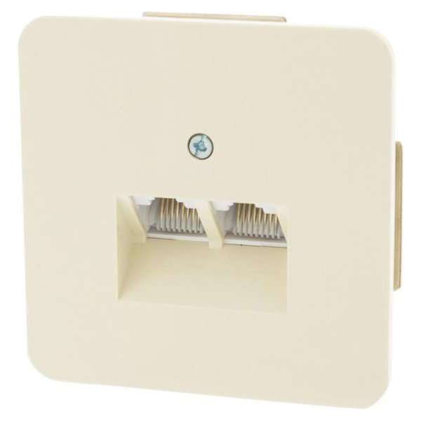 Contactdoos – ISDN – inbouw – 2 x 8–polig – CAT3 – geschikt voor Peha Standard – crème Contactdoos – ISDN – inbouw – 2 x 8–polig – CAT3 – geschikt voor Peha Standard – crème