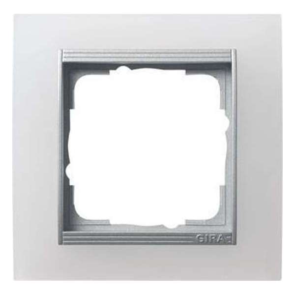 GIRA AFDEKR 1-V ALUM/WIT EV GIRA AFDEKR 1-V ALUM/WIT EV