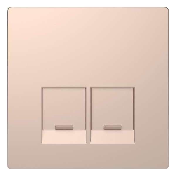 Inzetstuk RJ45 Actassi 2V - Metaal - Champagne Metallic - Systeem Design - Schneider Electric - MTN4572-6051 Inzetstuk RJ45 Actassi 2V - Metaal - Champagne Metallic - Systeem Design - Schneider Electric - MTN4572-6051