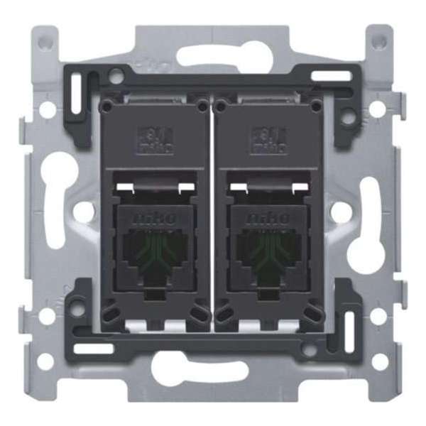 Niko Sokkel data stopcontact 2XRJ45 utp CAT5E - 170-65252 Niko Sokkel data stopcontact 2XRJ45 utp CAT5E - 170-65252
