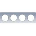 Afdekraam Odace Touch 4V - Aluminium - Schneider Electric - S530808J