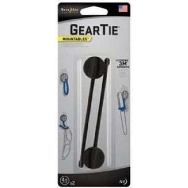 NITE IZE Gear Tie Mountable 4" Black - 2 pcs NITE IZE Gear Tie Mountable 4" Black - 2 pcs