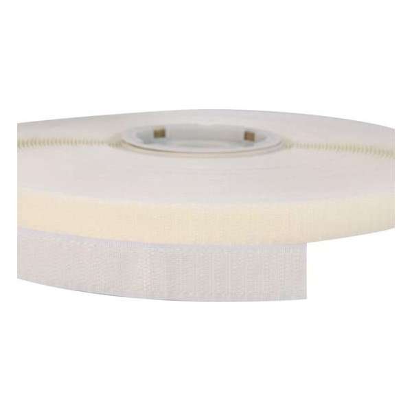 Klittenband - 25 Meter Wit - 20mm Zelfklevend Hotmelt Haak Harde Kant Wit Klittenband - 25 Meter Wit - 20mm Zelfklevend Hotmelt Haak Harde Kant Wit