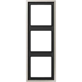 Jung 81 X 223 mm afdekraam 3-voudig RVS