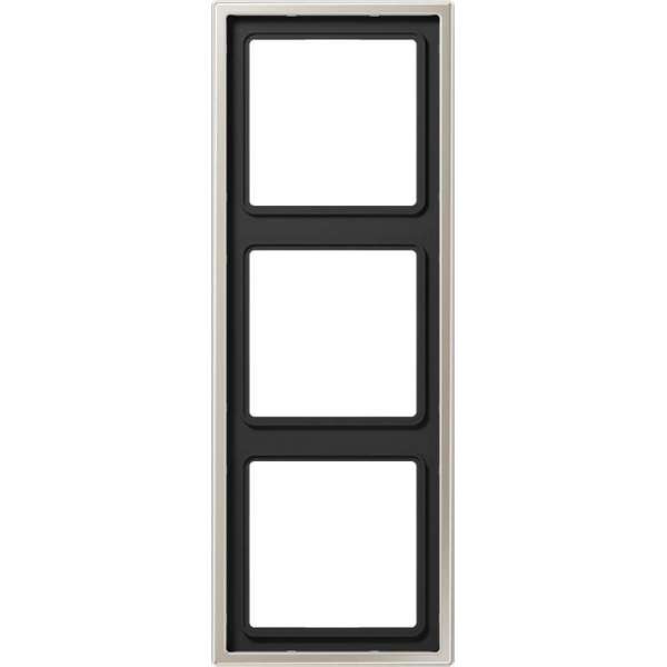 Jung 81 X 223 mm afdekraam 3-voudig RVS