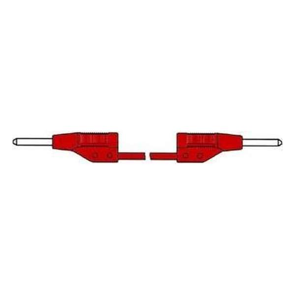 HIRS meetsnoer MVL2, rd, le 0.25m, bu mant siliconen HIRS meetsnoer MVL2, rd, le 0.25m, bu mant siliconen