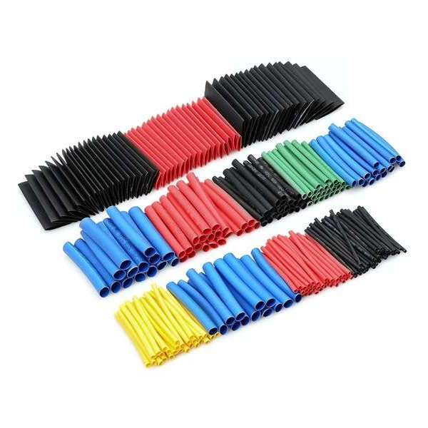 krimpkousenset, 5 kleuren, 12 maten, 560-delig krimpkousenset, 5 kleuren, 12 maten, 560-delig