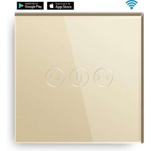 SmartinHuis - Slimme gordijnschakelaar - Wifi - Goud SmartinHuis - Slimme gordijnschakelaar - Wifi - Goud