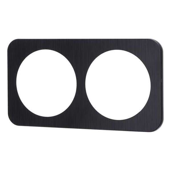 Afdekraam - Igia Jura - 2-voudig - Rond - Aluminium - Zwart Afdekraam - Igia Jura - 2-voudig - Rond - Aluminium - Zwart
