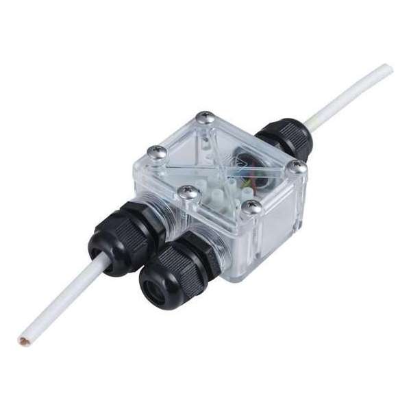 Heitronic 21041 Verdeler 2-voudig 230 V 4 cm Transparant Heitronic 21041 Verdeler 2-voudig 230 V 4 cm Transparant
