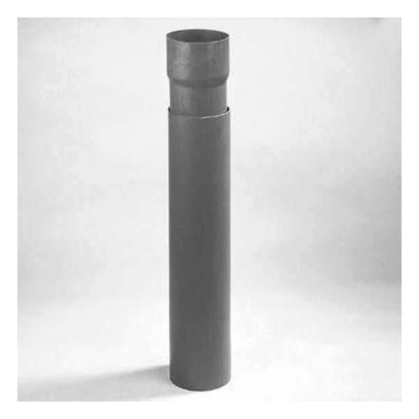 Schuifstuk PVC grijs 80 x 75mm Schuifstuk PVC grijs 80 x 75mm