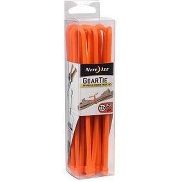 Nite Ize Gear Tie 6" Pro Pack Orange 12 pcs GTPP6-31-R10 Nite Ize Gear Tie 6" Pro Pack Orange 12 pcs GTPP6-31-R10
