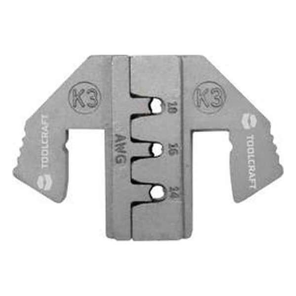 TOOLCRAFT Krimpinzetstuk Duits K3 14 tot 18 AWG TOOLCRAFT Krimpinzetstuk Duits K3 14 tot 18 AWG