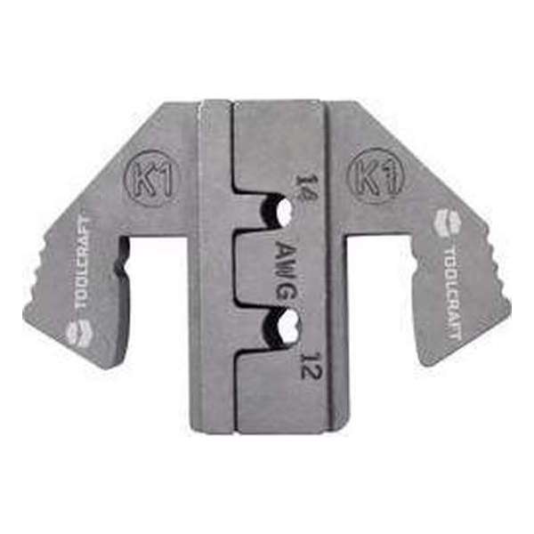 TOOLCRAFT Krimpinzetstuk voor Duits K1 12 tot 14 AWG TOOLCRAFT Krimpinzetstuk voor Duits K1 12 tot 14 AWG