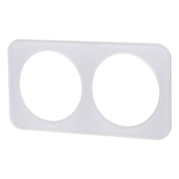 Afdekraam - Aigi Jura - 2-voudig - Rond - Glas - Wit - BES LED Afdekraam - Aigi Jura - 2-voudig - Rond - Glas - Wit - BES LED