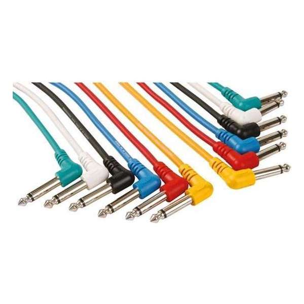 Hq-power Patchkabels Jack 6,35 Male 90° Jack 1 Meter 6 Stuks Hq-power Patchkabels Jack 6,35 Male 90° Jack 1 Meter 6 Stuks