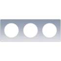 Afdekraam Odace Touch 3V - Geborsteld Aluminium - Schneider Electric - S520806J