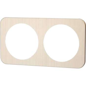 Afdekraam - Aigi Jura - 2-voudig - Rond - Aluminium - Goud