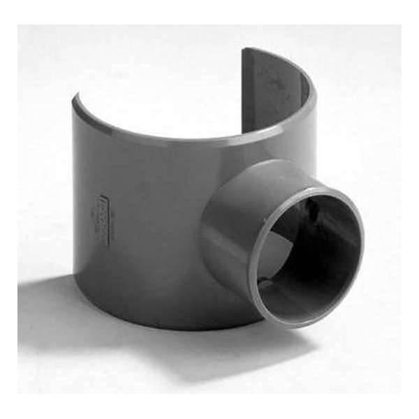 Zadelstuk PVC grijs 80-75 x 40mm Zadelstuk PVC grijs 80-75 x 40mm