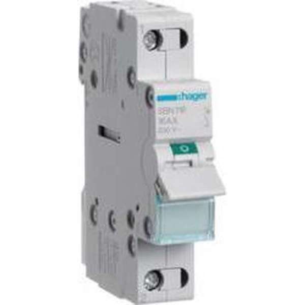 Schakelmodule Grijs 16 A 230 V Hager SBN116 Schakelmodule Grijs 16 A 230 V Hager SBN116
