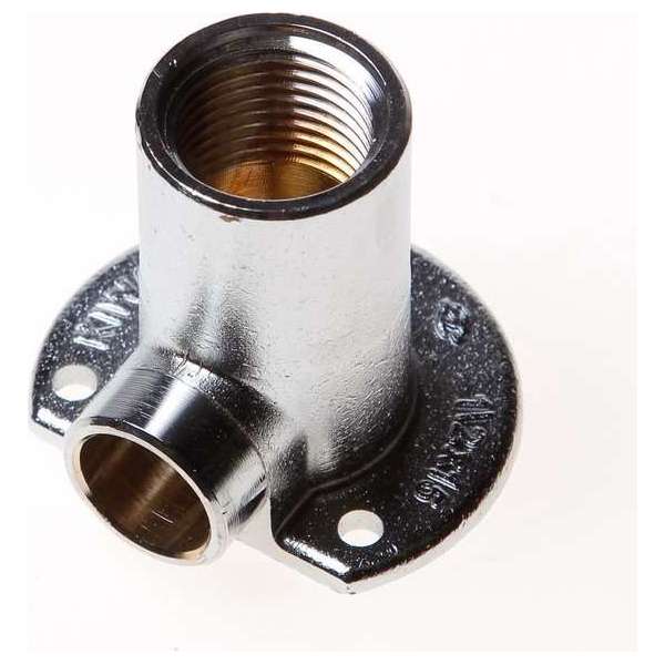 DPS Muurplaat hoog binnendraads chroom 1/2" x 15mm DPS Muurplaat hoog binnendraads chroom 1/2" x 15mm