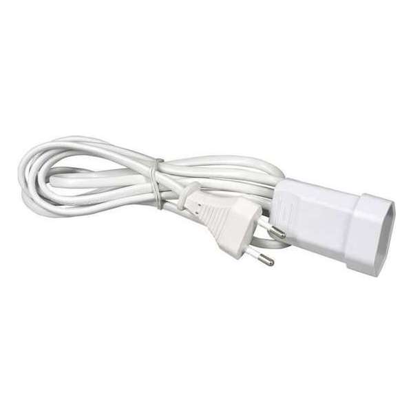 Heitech Verlengkabel met Euro-plug and female connector, 5 m Heitech Verlengkabel met Euro-plug and female connector, 5 m