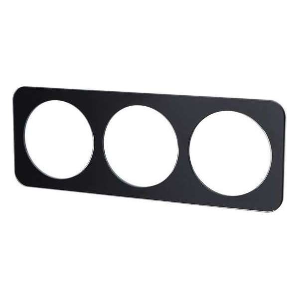 Afdekraam - Igna Jura - 3-voudig - Rond - Glas - Zwart Afdekraam - Igna Jura - 3-voudig - Rond - Glas - Zwart