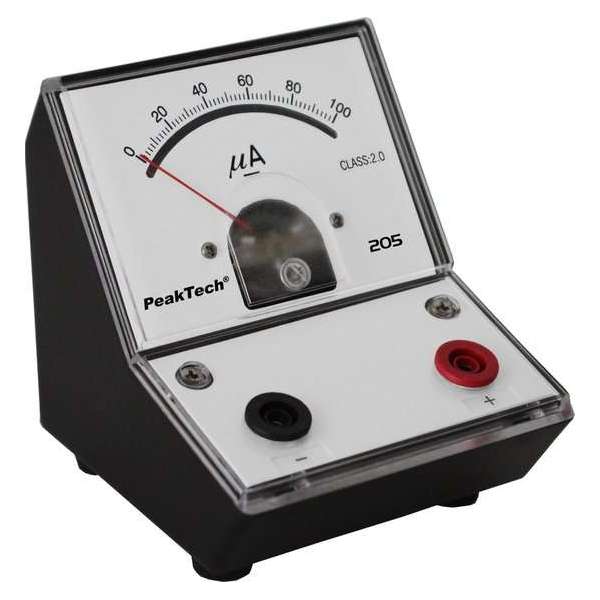 PeakTech 205-02 Analoog Instrument - 0...100µA DC PeakTech 205-02 Analoog Instrument - 0...100µA DC