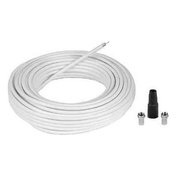 Hama 00056606 coax-kabel 10 m F Wit Hama 00056606 coax-kabel 10 m F Wit
