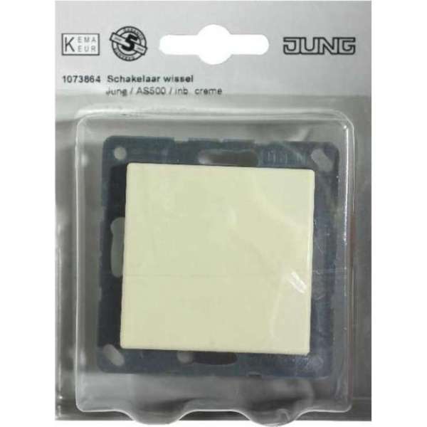 JUNG AS500 schakelaar wissel inbouw | CREME JUNG AS500 schakelaar wissel inbouw | CREME