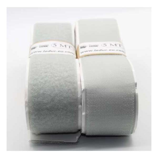 5 METER Zelfklevend Klittenband – Grijze Velcro - 2 x 5 m – 5 cm breed 5 METER Zelfklevend Klittenband – Grijze Velcro - 2 x 5 m – 5 cm breed