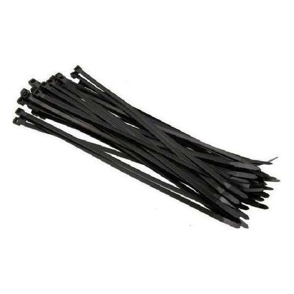 300x Kabelbinders tie-wraps - 4,8 x 370 mm - zwarte tie-ribs 300x Kabelbinders tie-wraps - 4,8 x 370 mm - zwarte tie-ribs