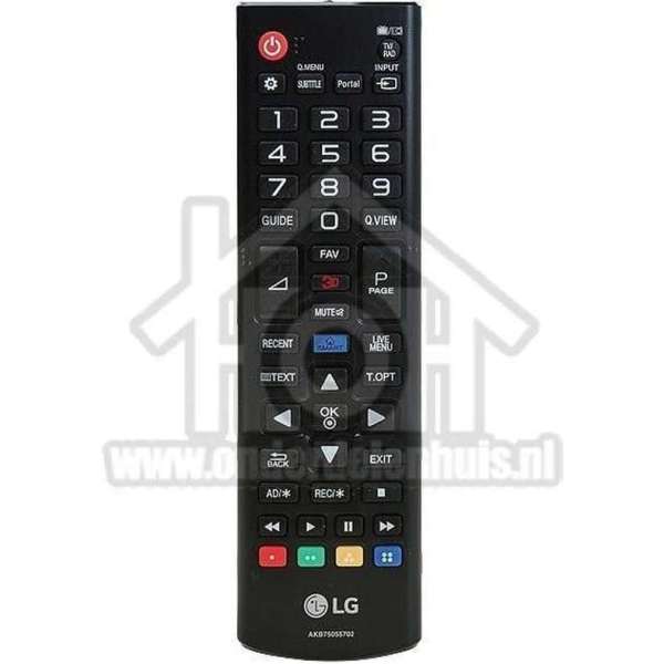LG Afstandsbediening LED televisie 32LA613B, 42LA6130, 50LA613Y AKB75055702 LG Afstandsbediening LED televisie 32LA613B, 42LA6130, 50LA613Y AKB75055702