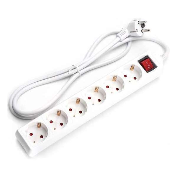 Verlengsnoer - Igan Frutsi - 3680W - 6 Stopcontacten - 1.5 Meter - Wit | Nederland Verlengsnoer - Igan Frutsi - 3680W - 6 Stopcontacten - 1.5 Meter - Wit | Nederland