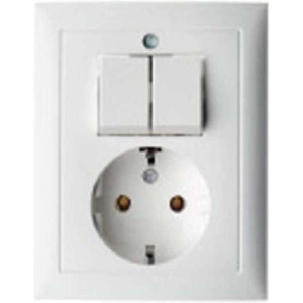 Berker S.1 combischakelaar serie RA wit Berker S.1 combischakelaar serie RA wit