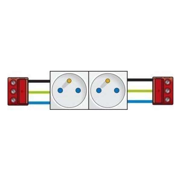 2x wandcontactdozen 45x45mm met penaarde. kinderveiligheid 2x wandcontactdozen 45x45mm met penaarde. kinderveiligheid