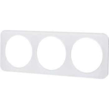 Afdekraam - Aigi Jura - 3-voudig - Rond - Glas - Wit