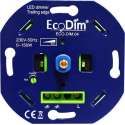 EcoDim - LED Dimmer - ECO-DIM.04 - Fase Afsnijding RC - Inbouw - Enkel Knop - 0-150W