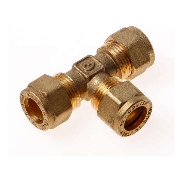 Installatiebranche T-koppeling 3x knel 12mm Installatiebranche T-koppeling 3x knel 12mm