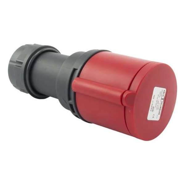 Contrastekker Cee Norm 400V 32A 3P + Aarde Rood Contrastekker Cee Norm 400V 32A 3P + Aarde Rood