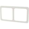 Peha Standard afdekraam – inbouw – 2–voudig – polarwit – 10 stuks