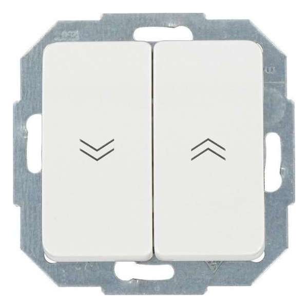 KOPP serie MILANO, jalouzieschakelaar up/down, inbouw | wit KOPP serie MILANO, jalouzieschakelaar up/down, inbouw | wit