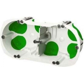SCHNEIDER ELECTRIC Dubbele kast met waterdicht systeem � 67 mm groen