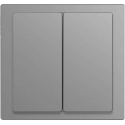 Wissel-wisselschakelaar Compleet - RVS look - Merten D-Life - Schneider Electric - MTN3126-6536_TO