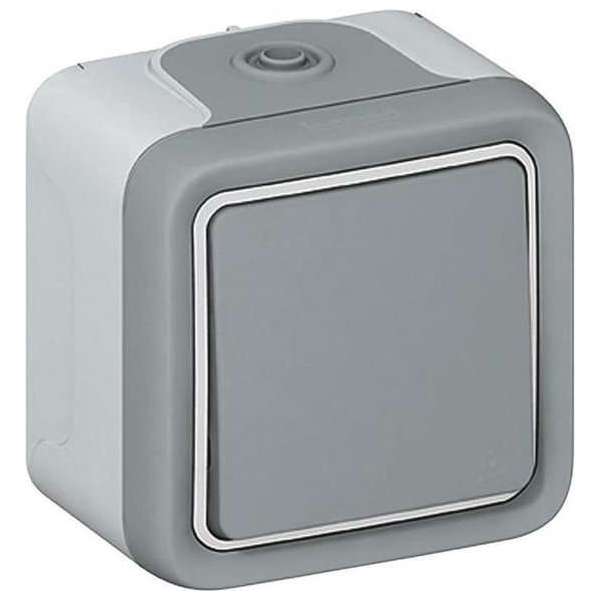 Legrand Plexo opbouw wisselschakelaar - grijs - 4 stuks Legrand Plexo opbouw wisselschakelaar - grijs - 4 stuks