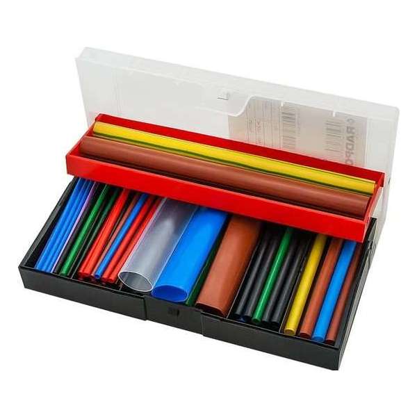 Krimpkous set - 142-delig - 2.4 tot 25.4mm - Verschillende kleuren Krimpkous set - 142-delig - 2.4 tot 25.4mm - Verschillende kleuren