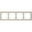 Afdekraam D-Life 4V - Kunststof Sahara - Systeem Design - Schneider Electric - MTN4040-6533