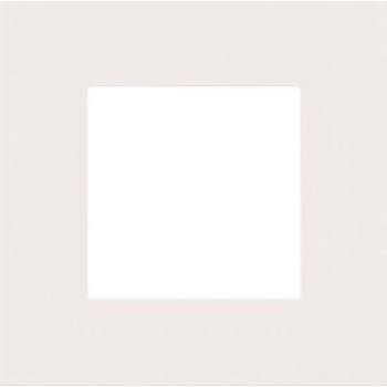 Enkelvoudige afdekplaat Niko Pure steel white